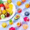 Micro paisagem criativa simulação pitaya maçã de cera fruta grande comida brincar decoração diy acessórios de saco surpresa pequenos enfeites