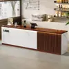 Mostrador de Bar Mostrador de Caja Mostrador Comercial Catering Tienda de Té con Leche Café Bar de Agua Gabinete Integrado Lujo Ligero Sensación de Gama Alta Recepción