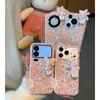 Funda Floral de Invierno Adecuada para Teléfono Móvil Apple 17Pro 16Proma X Pegamento Suave 13P Piel Sintética 12Pro Dibujos Animados 11