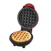 Máquina de waffles portátil para el hogar mini máquina para el desayuno mini máquina para waffles amor redondo máquina para sándwiches para el desayuno