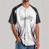 Verano 2025 Amazon Nuevo Casual Moderno Deportivo para Hombre Camiseta de Contraste con Letras Estampado 3D Cuello Redondo Béisbol