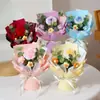 Ramo de Flores de Mano, Rosa, Producto de Flor Hecha a Mano, Girasol, Regalo de San Valentín Graduación, Ramo de Flores Tejidas, Regalo Souvenir al por Mayor