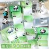 Adesivos de notas adesivas retráteis de panda fofos adesivos de notas erradas de aparência elegante para estudantes adesivos de etiquetas de índice totalmente adesivos