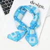 Lenço de Seda Feminino Design Original Algodão Linho Lenço Quadrado Pequeno Doce Novo Pastoral Floral Leve Respirável Protetor Solar Lenço de Cabeça