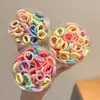 Elásticos Coloridos e Fortes para Cabelo Infantil, Acessório de Cabeça para Bebê que Não Machuca o Cabelo, Espessados e Duráveis, Pequenos Elásticos, Antiestiramento e Contínuos, Modelos Básicos