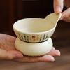 Fabricante de Colador de Té Cerámico Lanting Xiu, Filtro de Té, Filtro de Burbujas Blanco de Mineral de Roca, Accesorios para Juegos de Té, Separador de Agua de Té, Separador de Té