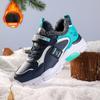 Sapatos Masculinos Transfronteiriços Sapatos de Couro para Outono e Inverno 2024 Tênis Infantil Impermeável Quente com Forro de Lã Sapatos de Algodão Infantis
