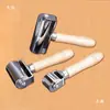 Herramientas Manuales DIY Para Dar Forma Al Borde De Cuero Rodillo Prensador Borde De Cuero Rodillo Prensador De Cuero Borde Sólido De Cuero Mango De Madera Real Rodillo De Piel De Vaca