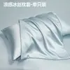Funda de almohada de seda helada lavable 48x74 cm, funda de almohada de enfriamiento de verano, cubierta interior para núcleo de almohada completo para uso doméstico, funda de almohada transpirable 2