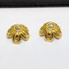 Liga de prata de Xizang suporte de flores oco acessórios de chapéu de flores suporte de contas vintage contas espaçadoras contas soltas atacado acessórios para joias diy