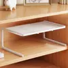 Estante para Router Estantería Gabinete de TV Set de Divisiones en Capas Enchufe para Decodificador Caja de Almacenamiento WiFi Estante de Almacenamiento para Escritorio