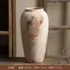 Nuevos Artículos Decorativos Estilo Chino Wabi-Sabi, Macetas de Cerámica Gruesa con Aspecto Desgastado y Antiguo, Mueble para TV en la Entrada, Florero Cerámico Grande para Arreglos Florales