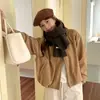 En Stock Venta al por mayor de fábrica Bufanda de punto liso Estilo coreano para mujer Moda Estudiante Pareja Invierno Versátil Calentador de cuello