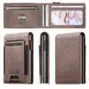 Porta-Cartão Porta-Retrato Denior Suporte Magnético Carteira Case Botão Cartão de Crédito Masculino Pop-Up Automático Porta-Cartões Multifuncional