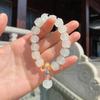 Templo Qi Yi estilo similar Pulsera de loto con esmalte color púrpura crepuscular Pulsera de loto con esmalte color blanco hielo Pulsera Xingshi Wenwan