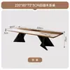 Despejar sala de estar mesa de té grande y larga con sofá estilo chino nuevo madera maciza lujo ligero estilo nuevo de alta gama mesa de té de losa de roca preparar té jefe