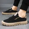 Zapatos de hombre casuales de moda de seda de hielo para las cuatro estaciones, zapatos de estudiante