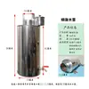 Chaleira para Água Quente de Aço Inoxidável Espessado com Chaminé Fogão a Lenha com Torneira Chaleira de Chaminé