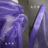 Tecido de organza europeia rígida de alta densidade, rede de casamento de gaze rosa nude translúcida que brilha na água, tecido para designer Hanfu feito à mão