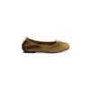 Zapatos de ballet de terciopelo estilo Grape Mom para mujer, ultrasuaves, elegantes de punta cuadrada, con lazo, de corte bajo, aptos para ir al trabajo, zapatos planos