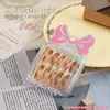 Caja de Almacenamiento para Uñas Portátil, Caja Compacta Transparente con Tapa abatible, Exhibidor a Prueba de Polvo sobre la Mesa, Caja de Empaque para Uñas Acabadas y Arte de Uñas Hecho a Mano