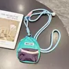 Correa cruzada de cuello de alta gama ajustable con bolsillo para monedas, bolsa para auriculares y cordón para teléfono, anticaída, ant pèrdida, accesorio exterior de moda