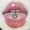 Uña Fuerte Marrón Lengua Acero Titanio Uña Rosca Externa Uña Dulce Cool Spice Girl Anillo de Lengua Piercing Lengua Uña de Repuesto Uña de Lengua