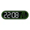 Reloj de Estilo Geométrico Simple, Reloj Decorativo para Sala de Estar y Comedor, Reloj Electrónico LED Multifuncional, Reloj de Dormitorio Gh9009