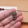 Chaveiro Sanxingdui Pingente de Bênção Banhado a Cobre Pingente Souvenir Chaveiro Criativo de Carro Transportador
