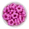 Flor de Acrílico de 19 mm con Agujero Grande, Flor Recortada de Cinco Pétalos, Cuentas Sueltas Hechas a Mano, Material para Pulseras, Accesorios de Joyería DIY