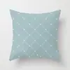 Suministro directo de fábrica funda de almohada para el hogar con patrón geométrico creativo de terciopelo piel de melocotón funda para cojín de respaldo de coche funda para cojín de sofá