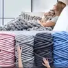 Fio de Algodão com Alma Torcida Ins 24 Yuan 1,0 kg Fio de Gaze com Alma Torcida Ins para Mantas de Tricô à Mão DIY Fio com Alma Torcida de 22 Cores