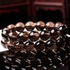 Pulsera de Cristal de Té Natural para Hombres y Mujeres, Pulsera de Citrino de un Círculo con Cuentas de Buda, Joyería de Cristal para Novio y Ancianos