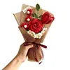 Dia dos Namorados, Dia dos Professores, Flores Artificiais de Crochê, Tulipas, Rosas, Presentes de Aniversário, Lembrancinhas, Atacado Transfronteiriço