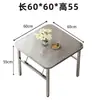 Mesa plegable de acero inoxidable, mesa de banquete, mesa de puesto, mesa de mercado nocturno, mesa de camping, mesa de dormitorio de hotel, mesa de barbacoa, mesa rectangular comercial