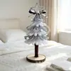 Decoraciones creativas de árbol de Navidad de bastón retorcido como regalos para amigos, decoración de cafetería navideña para sesiones de fotos