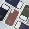 Adecuado para Funda de Teléfono Móvil Iphone17Promax, Patrón de Tela Tejida Apple 17Pro Magnético Animado Anti-Caídas Cubierta Protectora