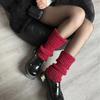 Calcetines rojos de año de nacimiento de Año Nuevo, calcetines de montón con borde de seda dorada y plateada, funda tejida para la pierna, calcetines cálidos de pantorrilla para otoño e invierno