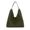 Bolso de hombro retro de gran capacidad para mujer, nuevo modelo 2026, patrón de tejido simple, bolso de hombro moderno, bolsa de mano de moda