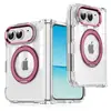 Aplicable Transfronterizo iPhone 18 Duo Transparente Plegable Magnético Giratorio Soporte Funda para Teléfono Acrílico Protección Anti-Caídas