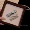 Pente de Cabelo com Strass Preto para Mulheres 2026 Novo Estilo Toque de Luxo Meio Preso Parte de Trás da Cabeça Pente de Cabelo de Princesa Grampo de Cabelo