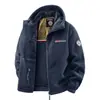 Atacado transfronteiriço de jaquetas de inverno plus size para homens de meia-idade e idosos, jaquetas de fleece para jovens, estilos esportivos para casais, roupas térmicas norueguesas