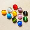 Fábrica atacado colorido olho de gato 16mm redondo grânulo não poroso DIY acessórios mármores jogar bola opala bola de cristal