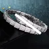 Baojia Pulsera con Forma de Serpiente Color Oro Rosa Pulsera para Mujer, Pulsera Lujosa y Atmosférica, Pulsera de Cabeza de Serpiente, Pulsera de Hueso de Serpiente Super Brillante