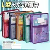 Bolsa de Rede em L de Grande Capacidade Bolsa Espessa para Armazenamento de Lição de Casa e Provas Classificação de Aluno Bolsa de Arquivo A4 Venda por Atacado