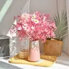 Ramo de Flores Secas Hojas de Eucalipto Rosa Eterna Flor Real Hortensia Hierba de Cristal Decoración del Hogar Adorno para Dormitorio Gypsophila