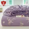 Sábana bajera de gasa de doble capa, pieza única, para uso doméstico, ropa de cama, protector de colchón, adecuado para dormitorios estudiantiles, tamaño individual, sábana y colcha antideslizantes
