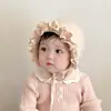 Gorros para Bebé, Gorros Cálidos de Otoño e Invierno con Protección para las Orejas, Gorros de Encaje de Princesa Palacio para Bebé, Gorros Pequeños para Bebés de Pocos Meses, Estilo Coreano