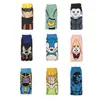 Calcetines Modernos de Algodón Peinado con Diseños de Dibujos Animados, Estilo Anime, Modelos de Primavera, Otoño e Invierno, Tallas Europeas y Americanas, Calcetines para Patineta, Media Pantorrilla, Absorbentes de Sudor