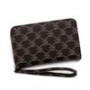 Nova Carteira Feminina Estampada Bolsa de Mão Feminina Grande Capacidade Casual Combina com Tudo Porta Cartões Porta Moedas Porta Identidade CNH